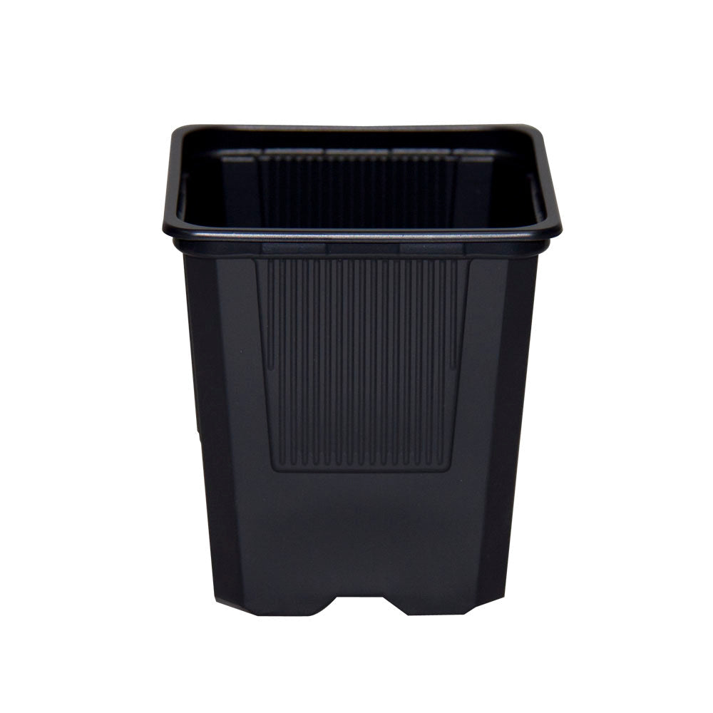 maceta 7 x 7 x 8 () negra blanda