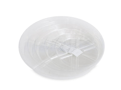 Plato redondo plástico transparente vdl