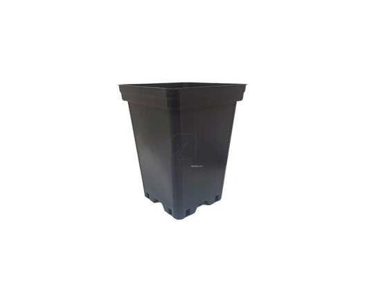 Maceta cuadrada negra 18 x 18 x 25 cm (45 uds) 5.5 l