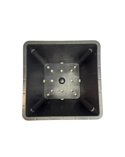 Maceta cc negra 33.6 x 33.6 x 27.3 cm 27 l