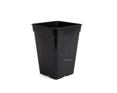 Maceta cuadrada gris 7 x 7 x 8 cm  0.23 l (112 uds)