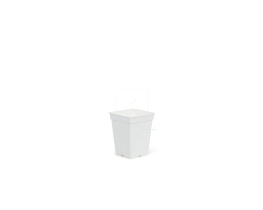 Maceta cuadrada blanca 15 x 15 x 20 cm 3 l (35 uds)