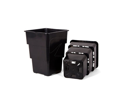 Maceta air max negra 20 x 20 x 27 cm 7 l (1 ud)