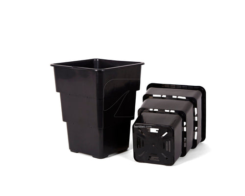 Maceta air max negra 20 x 20 x 27 cm 7 l (1 ud)