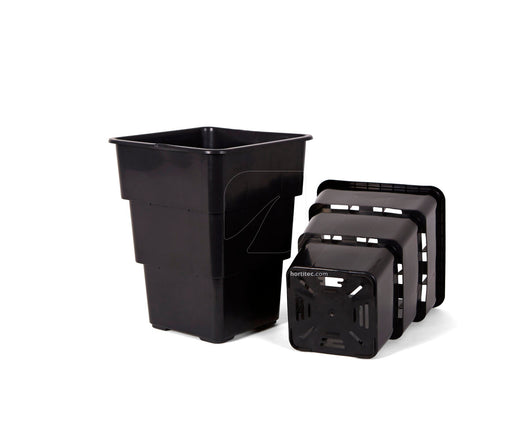Maceta air max negra 20 x 20 x 27 cm 7 l (1 ud)
