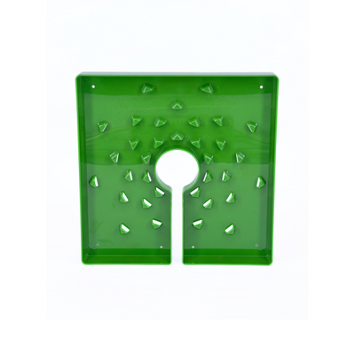 Tapa de maceta cuadrada verde