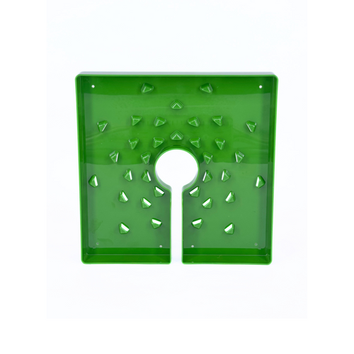 Tapa de maceta cuadrada verde