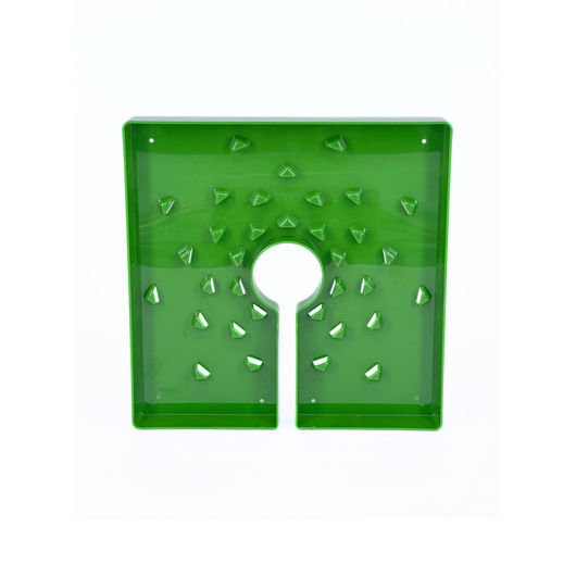 Tapa de maceta cuadrada verde