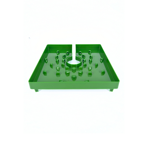 Tapa de maceta cuadrada verde
