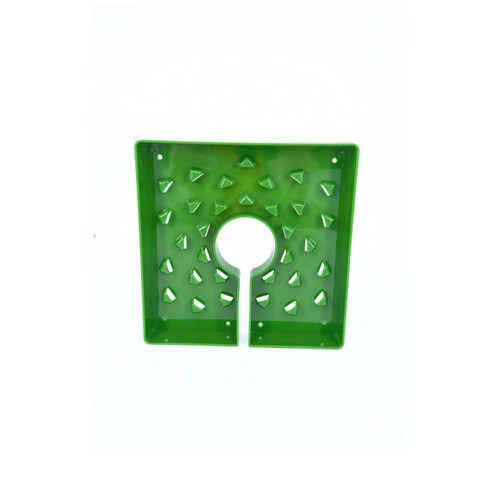 Tapa de maceta cuadrada verde