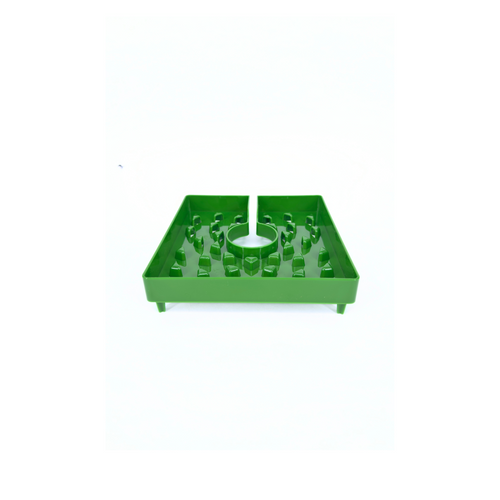Tapa de maceta cuadrada verde