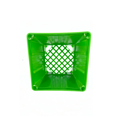 Maceta cuadrada verde 15 cm