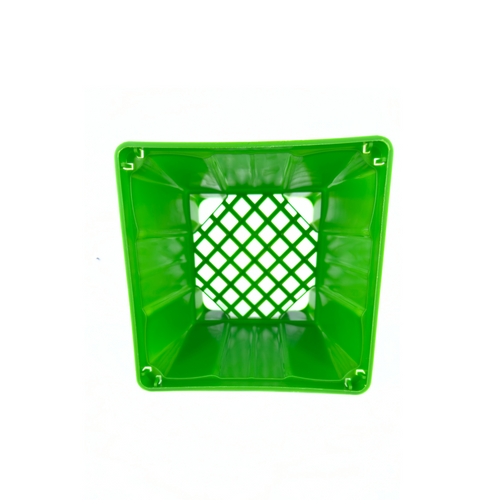 Maceta cuadrada verde 15 cm