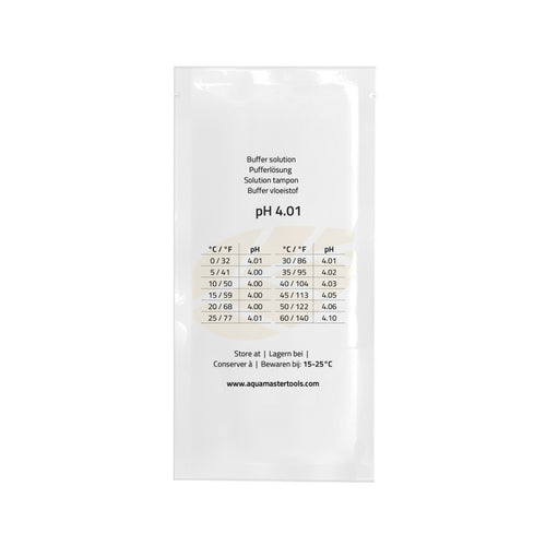 Solución de calibración ph 4,01 sobre 25x20 ml aqua master