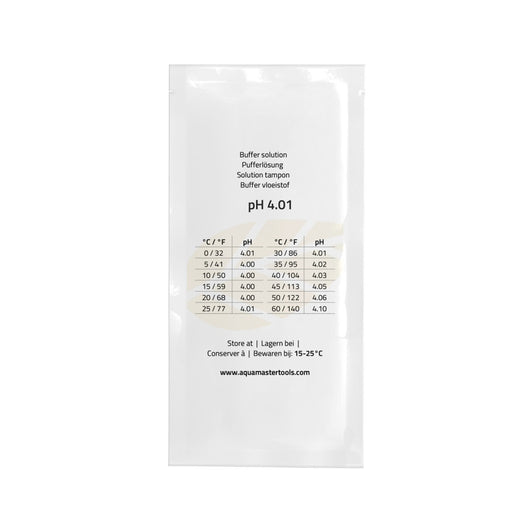 Solución de calibración ph 4,01 sobre 25x20 ml aqua master