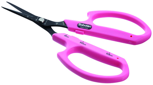 Tijeras angulada rosa saboten