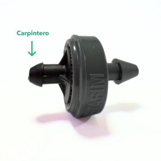 Gotero 1,2 l/h autocompensante y antidrenante marrón