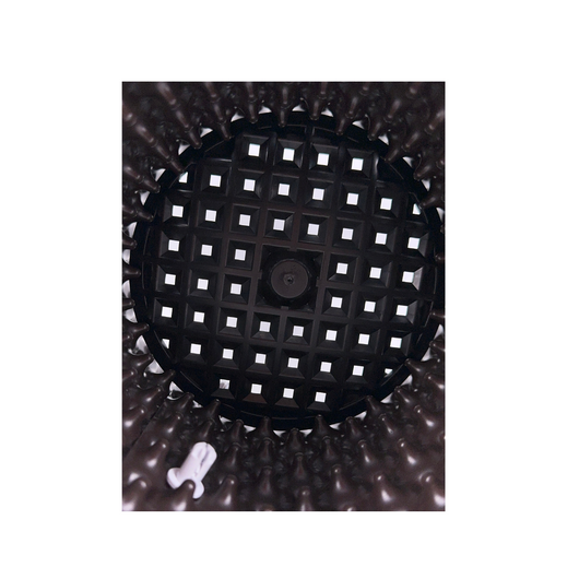 Maceta redonda root plus white outside/black inside