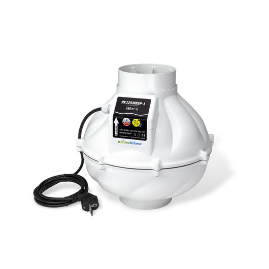 Extractor 125 mm whisperblower 360-460 m3/h 2 vel pk