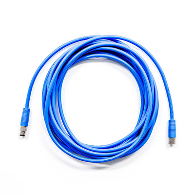 M8 4pin male to 4pin female duble end cable 5m 24awg pvc ral5015 blue