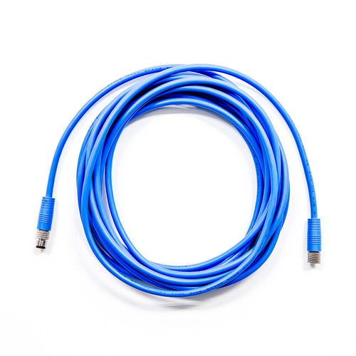 M8 4pin male to 4pin female duble end cable 5m 24awg pvc ral5015 blue