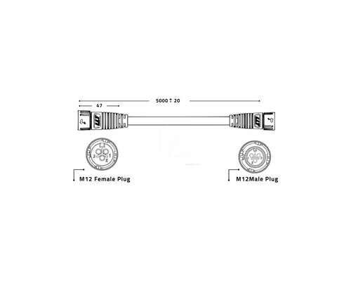 Control cable daisy zeus-newmodel + 5 m lumatek