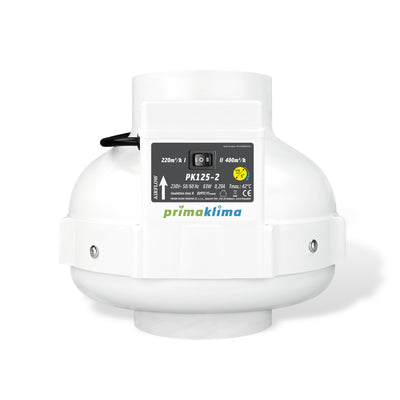 Extractor 125 mm  220-400 m3/h 2 vel pk