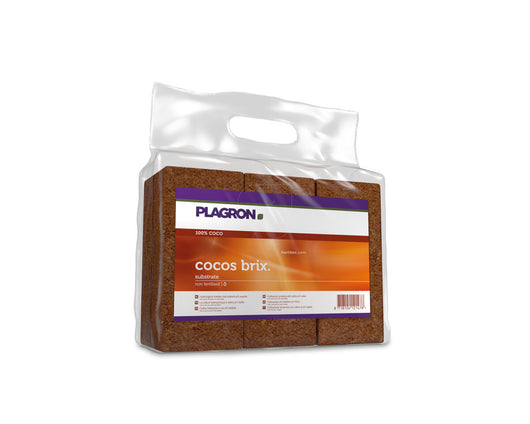 Sustrato coco brix +/- 9 l (6 uds) plagron
