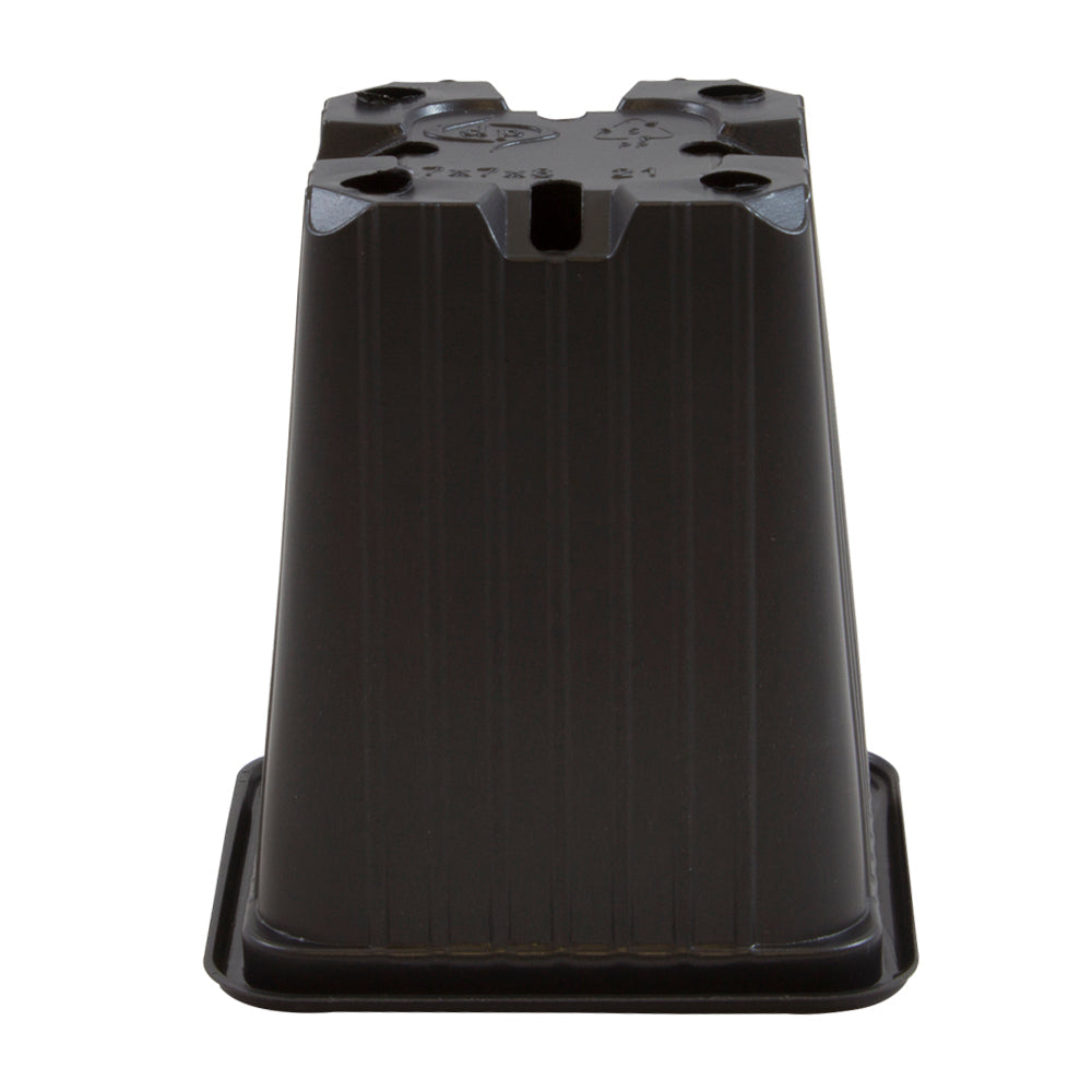 LeafLife - maceta 7 x 7 x 8 () serie f negra