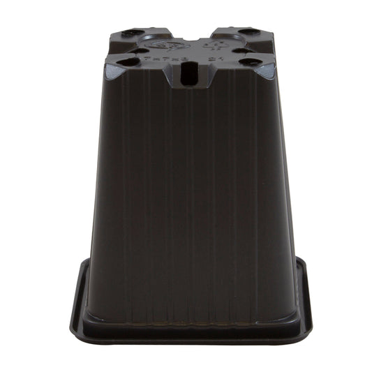 maceta 7 x 7 x 8 () serie f negra