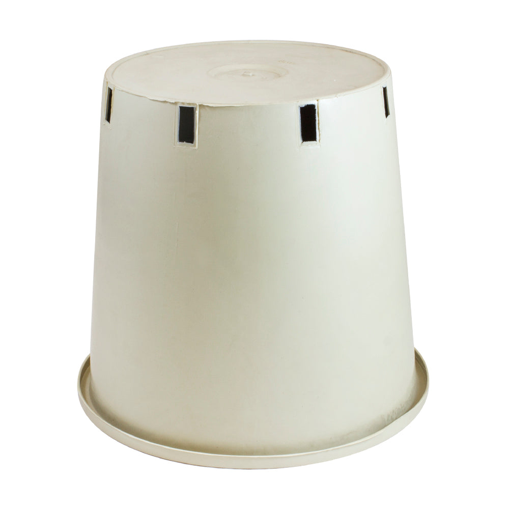 maceta redonda () blanca