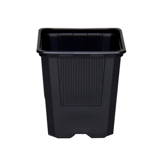 LeafLife - maceta 7 x 7 x 8 () negra blanda