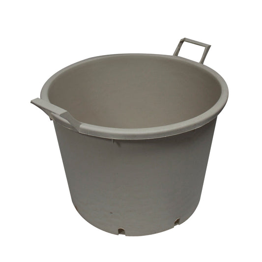 LeafLife - maceta redonda 46 x 54 x 36 con asas () beige