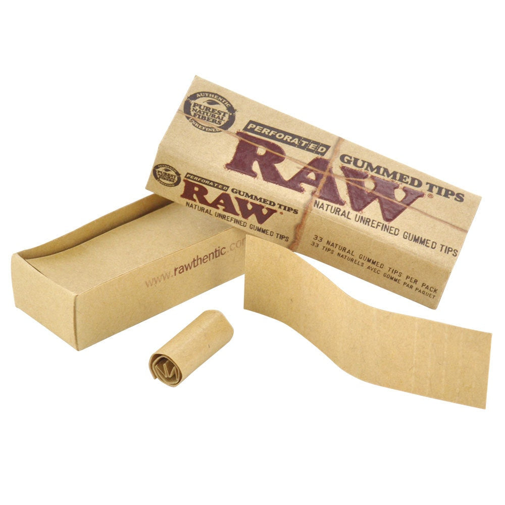 Raw - raw gummed tips