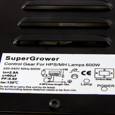 Arrancador 600W Close box SuperGrower