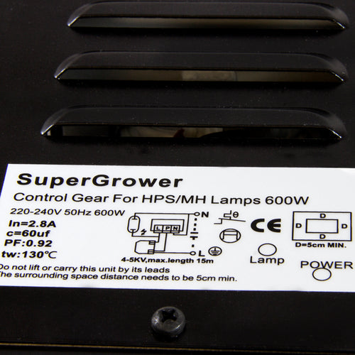 Arrancador 600W Close box SuperGrower