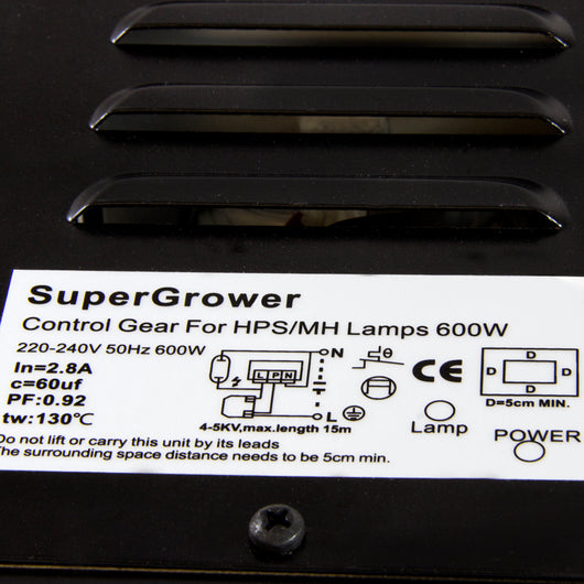 Arrancador 600W Close box SuperGrower