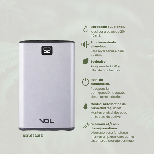 Deshumidificador 50 l/d vdl
